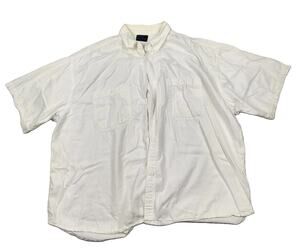 Sierra Pacific Shirt Mens 54 White Twill Short Sleeve Button Up Pockets Casual